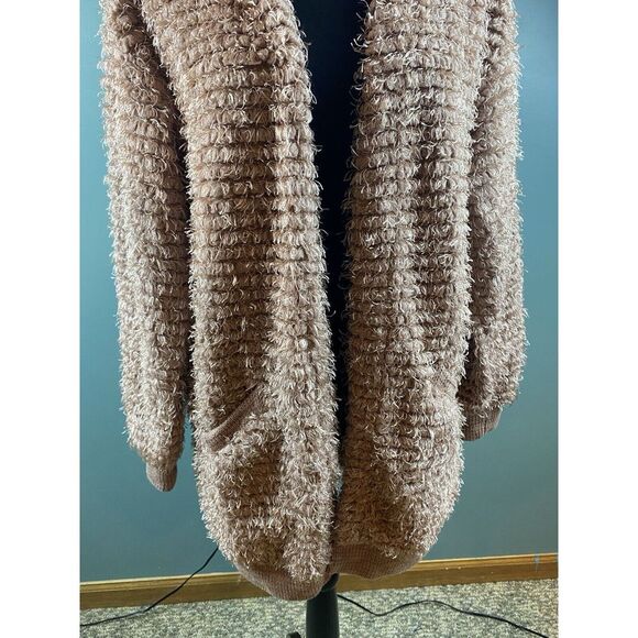 Knox Rose Eyelash Yarn Open Front Cardigan‎ Women's Size Medium - Picture 3 of 16